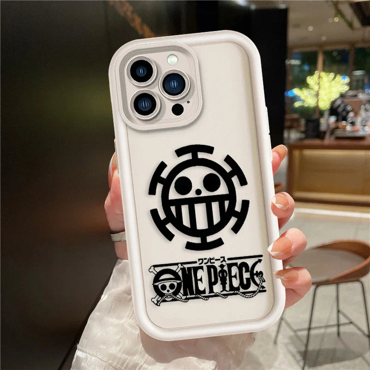 🌟 RYŪZAN One Piece Logo Phone Case | Soft Eye Ladder for iPhone 15-7 📱🎉