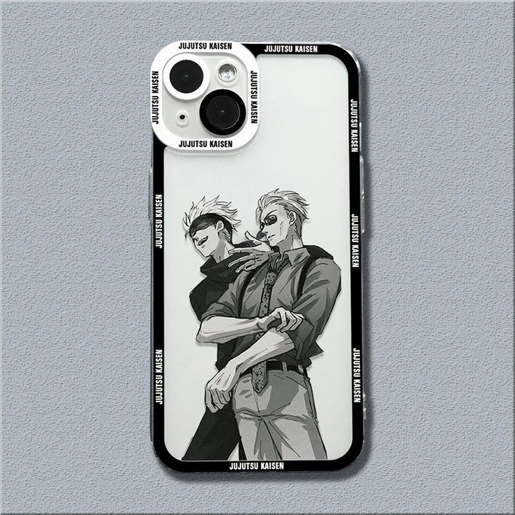 Anime Jujutsu Kaisen Phone Case – Shockproof Transparent Cover for iPhone 📱🔮