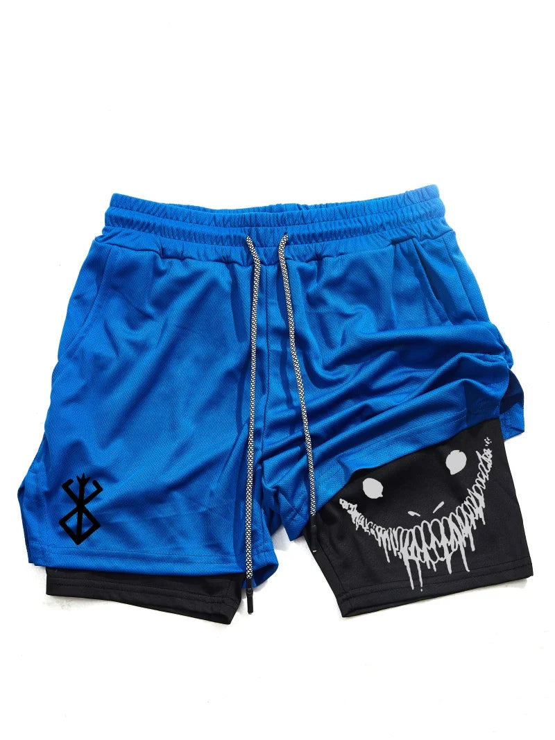 Berserk 2-in-1 Running Shorts | Quick-Dry Athletic Gym Shorts