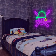 Skull LED Neon Light - Wall Decor for Bedroom & Parties
