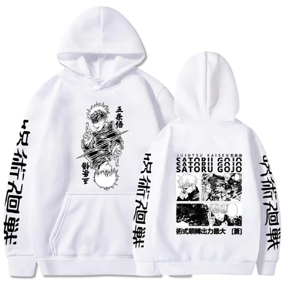 Jujutsu Kaisen Gojo Streetwear Hoodie | Harajuku Anime