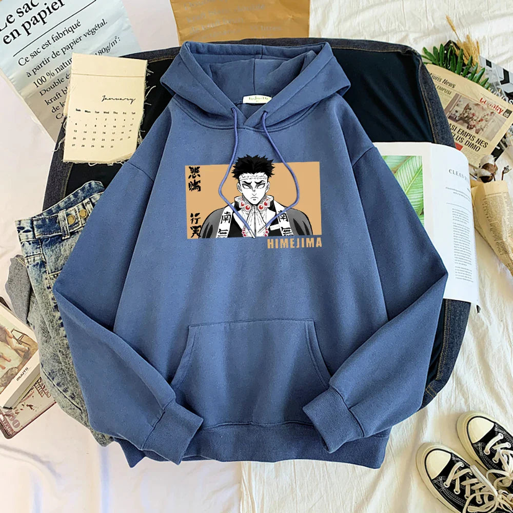 Demon Slayer Gyomei Himejima Oversized Hoodie | Warm Anime Fleece