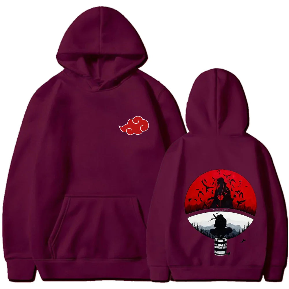 Demon Slayer Oversized Hoodie | Y2K Berserk Print Sweatshirt