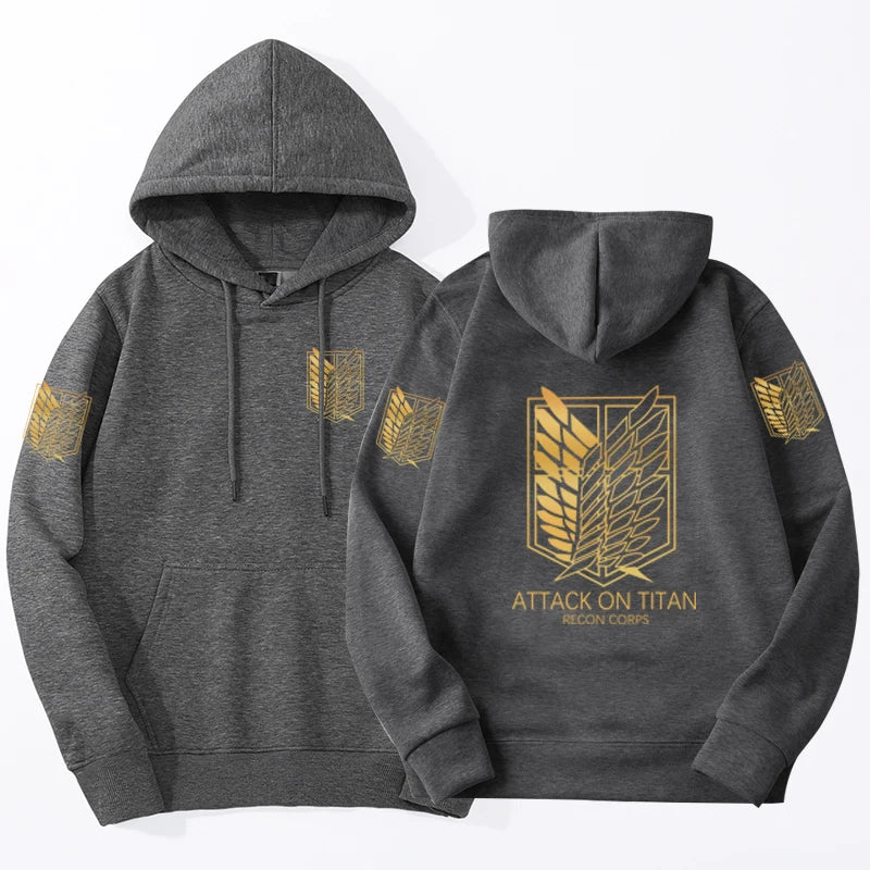 Attack on Titan Crewneck Hoodie | Harajuku Anime Pullover