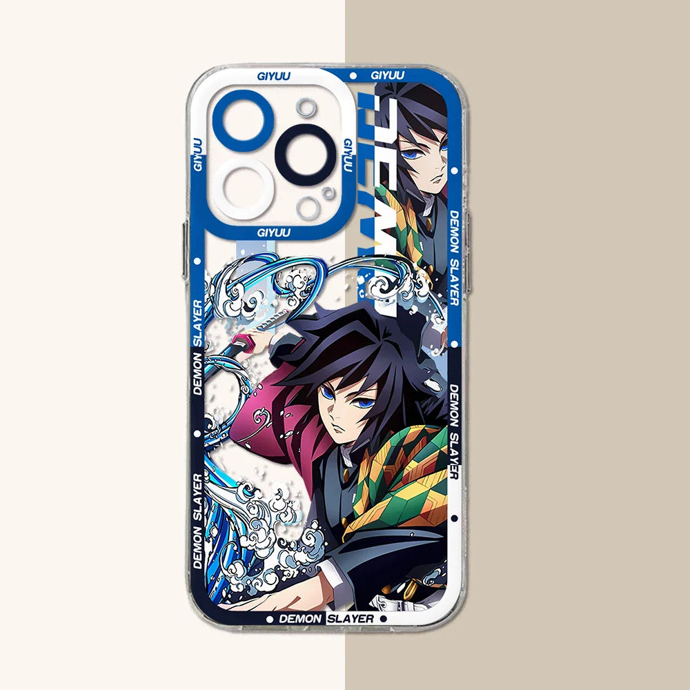 Demon Slayer Clear TPU iPhone Case | Anime Cover