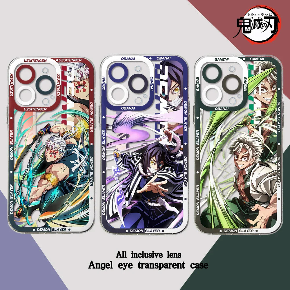 Demon Slayer Clear iPhone Case | Anime TPU Phone Cover