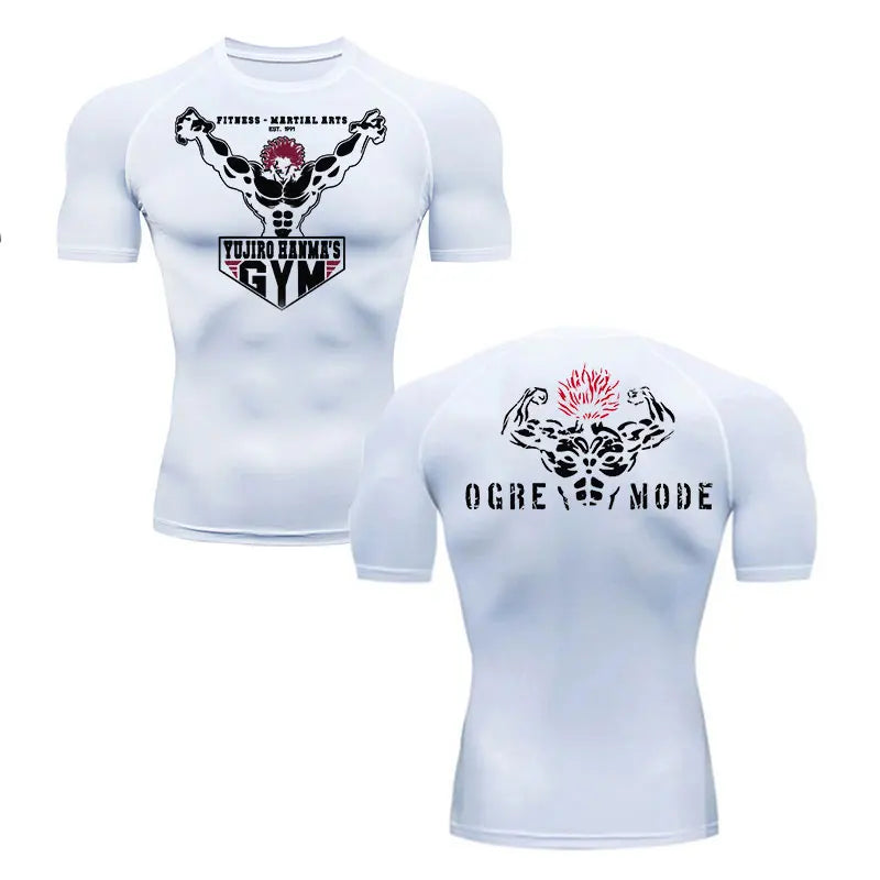 Baki Hanma Men's Gym T-Shirt | MMA Rash Guard Boxing Shirt