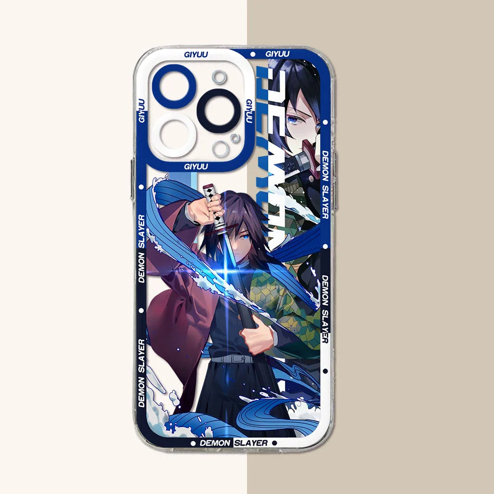 Demon Slayer Soft Transparent iPhone Case | Anime Cover