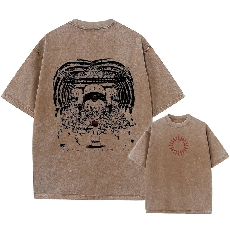 Jujutsu Kaisen Hip Hop Streetwear T-Shirt | RYŪZAN Harajuku Loose Fit Tee for Men & Women