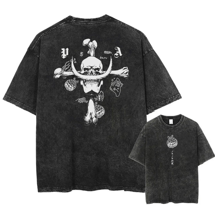 Anime One Piece Luffy T-Shirt 2025 | Oversized Cotton Tee | Unisex Streetwear