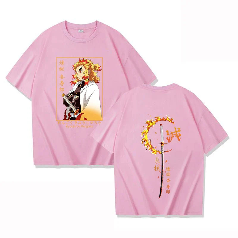 Demon Slayer Rengoku Kyoujurou T-Shirt | Unisex Summer Tee