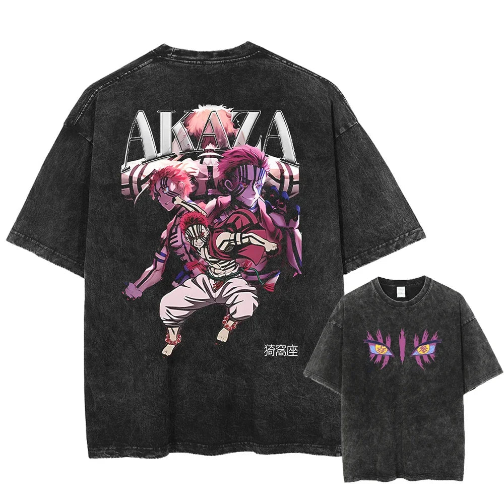 Demon Slayer Uzui Tengen Vintage T-Shirt | Oversized Cotton Tee