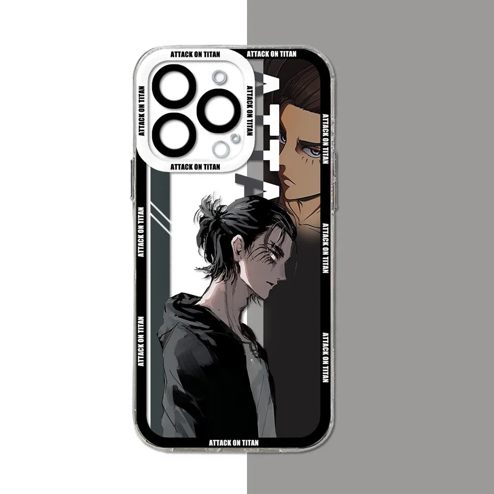 Attack on Titan Soft Silicone iPhone Case | Transparent Anime