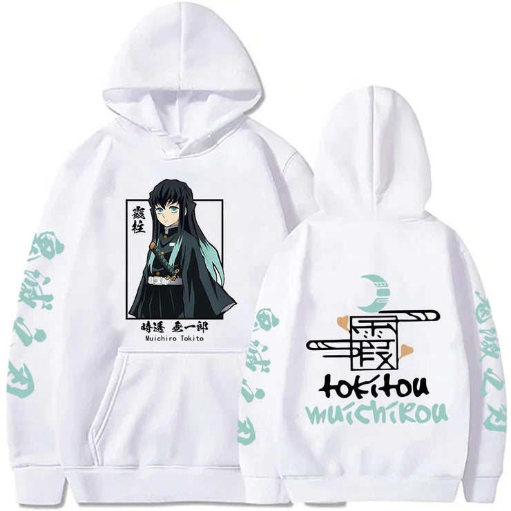 😄 New Funny Japan Anime Demon Slayer Women Hoodies | Muichiro Tokito Printed Pullover | RYŪZAN 🐉