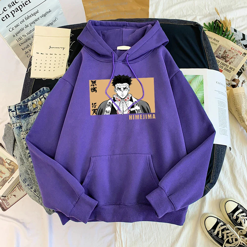 Demon Slayer Gyomei Himejima Oversized Hoodie | Warm Anime Fleece