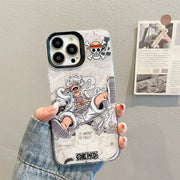 One Piece Luffy Silicone Phone Case for iPhone 11-16 Pro Max