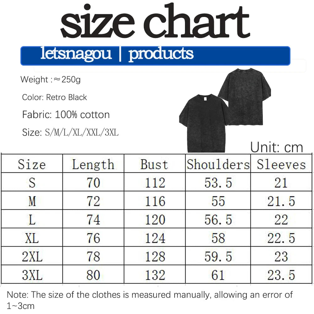 Japanese Anime Retro Washed Acid Oversized T-Shirt | Streetwear