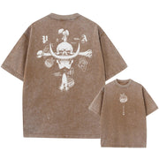 Anime One Piece Luffy T-Shirt 2025 | Oversized Cotton Tee | Unisex Streetwear
