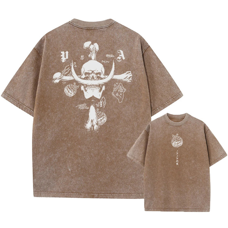 Anime One Piece Luffy T-Shirt 2025 | Oversized Cotton Tee | Unisex Streetwear