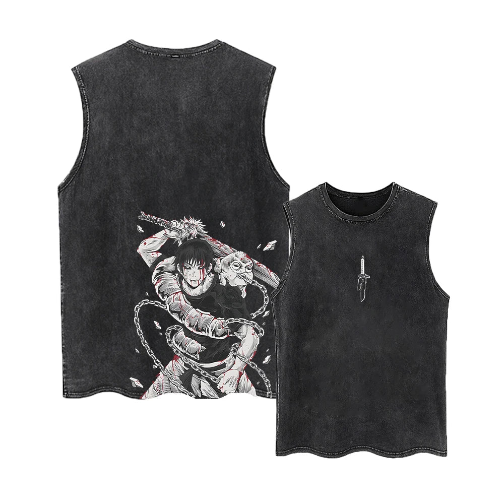Vintage Oversized Anime Graphic T-Shirt | Hip-Hop Streetwear
