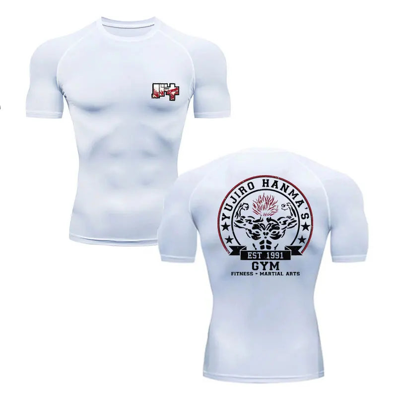 Baki Hanma Men's Gym T-Shirt | MMA Rash Guard Boxing Shirt