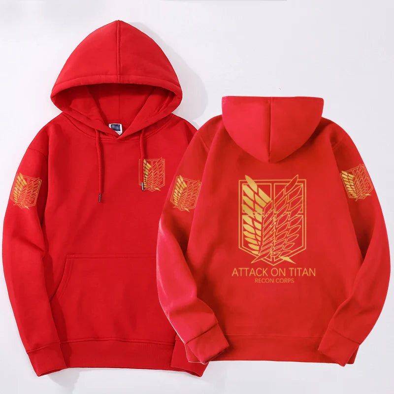 Attack on Titan Crewneck Hoodie | Harajuku Anime Pullover