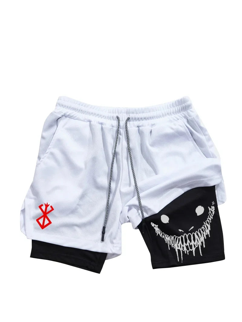 Berserk 2-in-1 Running Shorts | Quick-Dry Athletic Gym Shorts