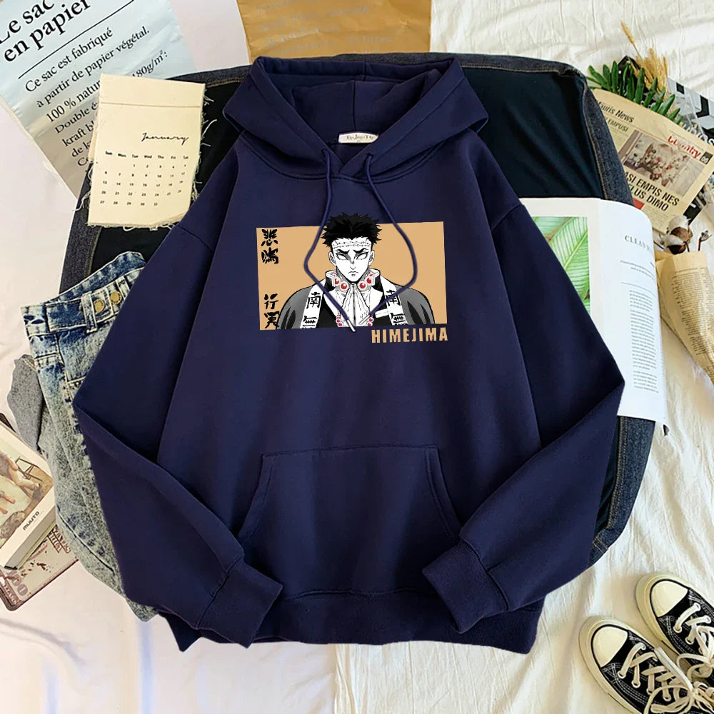 Demon Slayer Gyomei Himejima Oversized Hoodie | Warm Anime Fleece