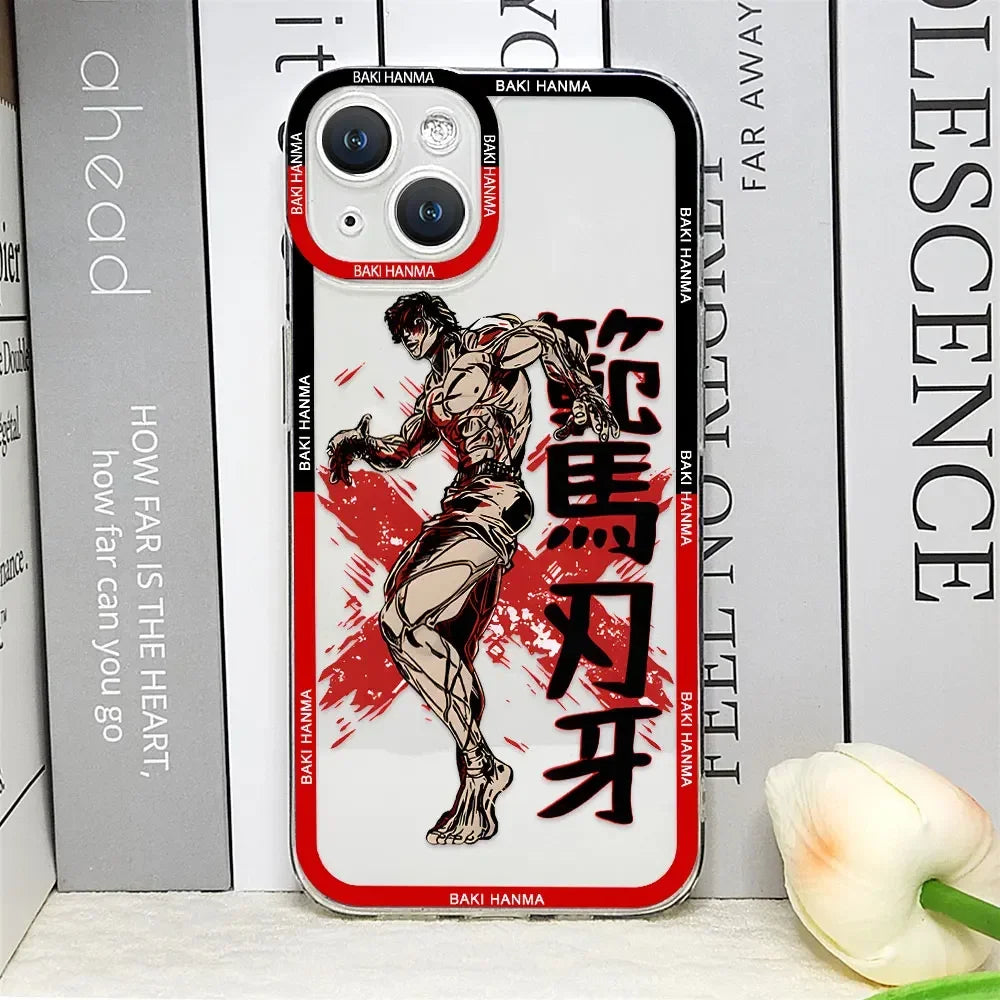 Baki Hanma Anime iPhone Case | Clear Soft Comics Cover