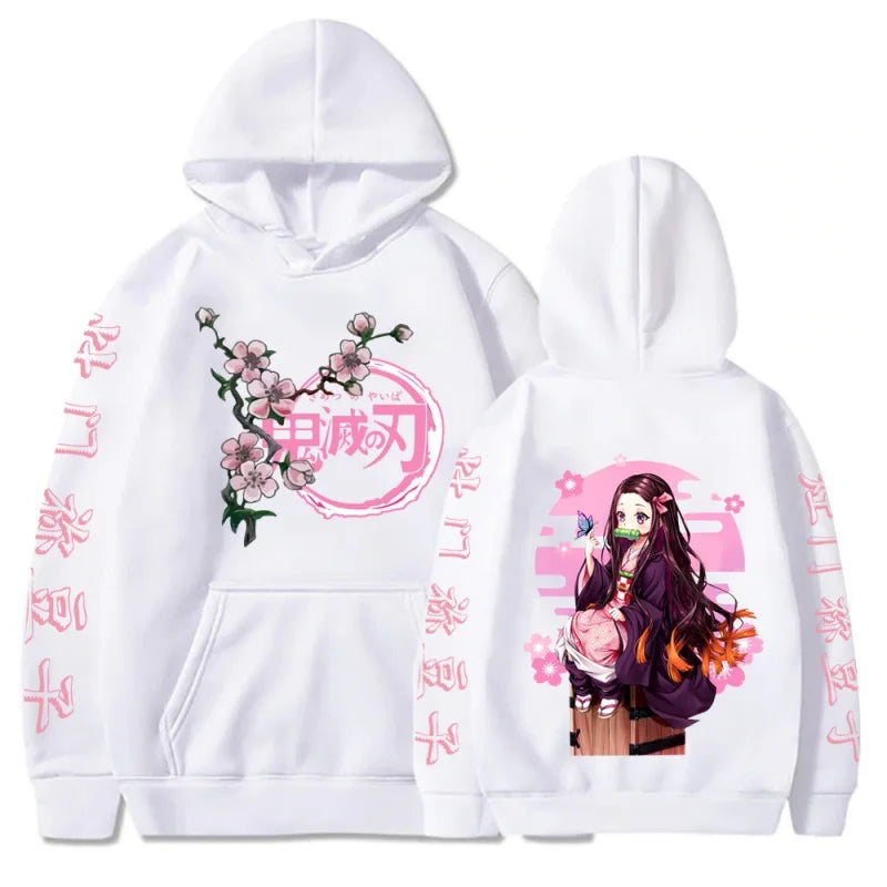 Demon Slayer Rengoku Casual Loose Hoodie | Harajuku Pullover