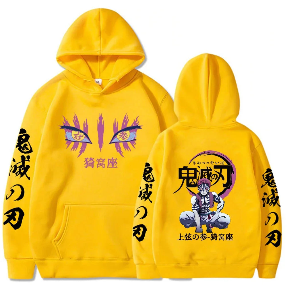 Demon Slayer Akaza Manga Graphic Hoodie — RYŪZAN