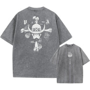 Anime One Piece Luffy T-Shirt 2025 | Oversized Cotton Tee | Unisex Streetwear