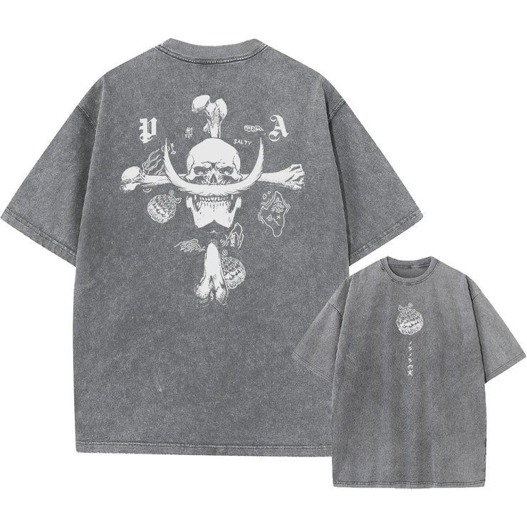 Anime One Piece Luffy T-Shirt 2025 | Oversized Cotton Tee | Unisex Streetwear