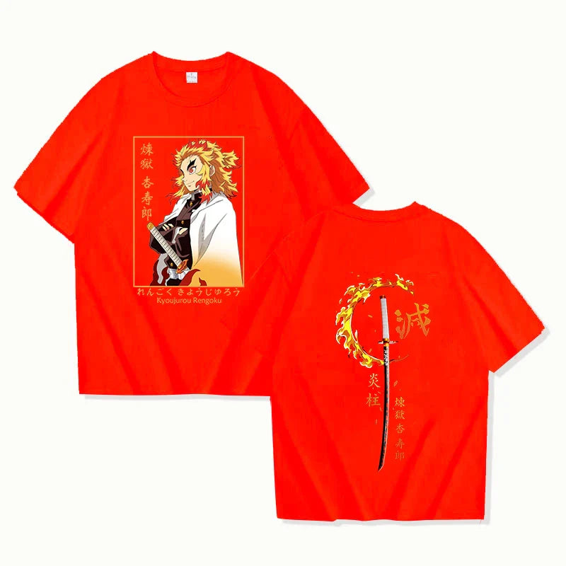 Demon Slayer Rengoku Kyoujurou T-Shirt | Unisex Summer Tee