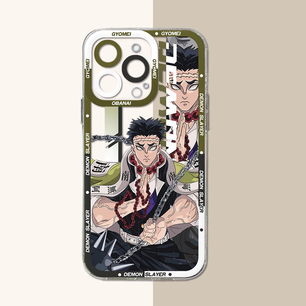 Demon Slayer Clear iPhone Case | Anime TPU Phone Cover