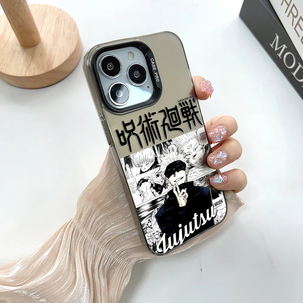 Jujutsu Kaisen Gojo Yuji iPhone Case | Dual Layer Silver Plated