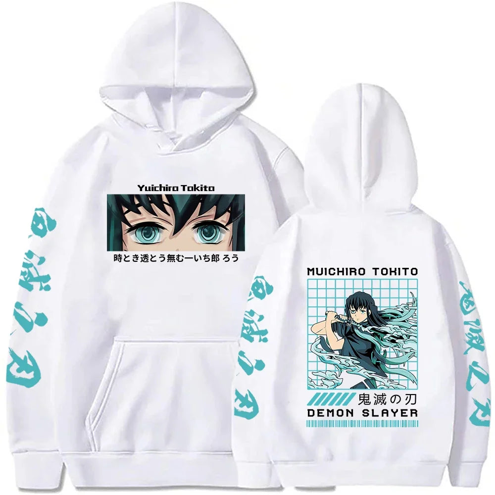 Demon Slayer Muichiro Tokito Women's Hoodie | Plus Size Harajuku