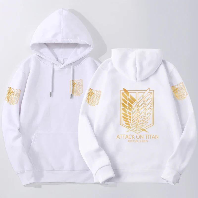 Attack on Titan Crewneck Hoodie | Harajuku Anime Pullover