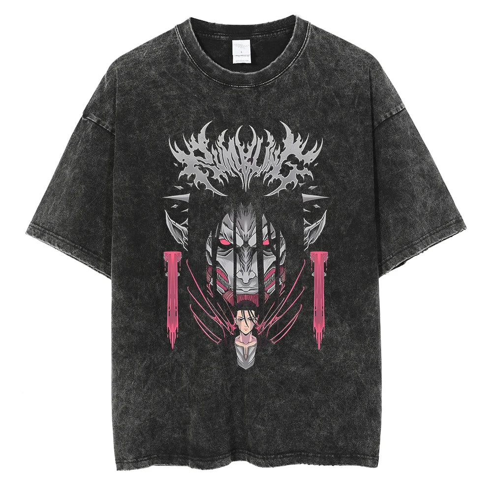 Attack on Titan Levi Ackerman Cotton T-Shirt | Harajuku Tee