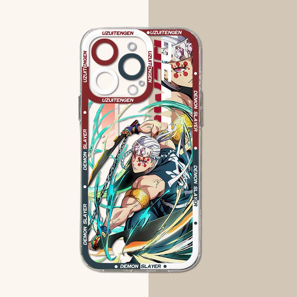 Demon Slayer Clear iPhone Case | Anime TPU Phone Cover