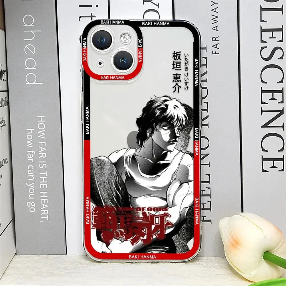 Baki Hanma Clear Soft iPhone Case | Anime Manga Cover