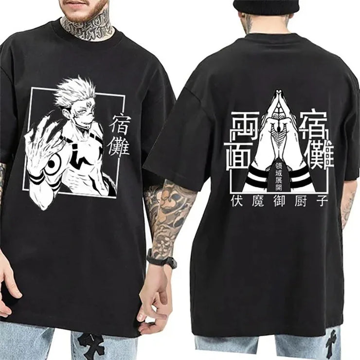 🔥 Hot Ryomen Sukuna Printed T-Shirt | Fashion Anime Graphic Tee for Men & Women 🌟