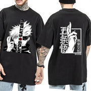 🎨 Anime Gojo Satoru Graphic T-Shirt | Cool & Casual Men's Round Neck Tee 🌟