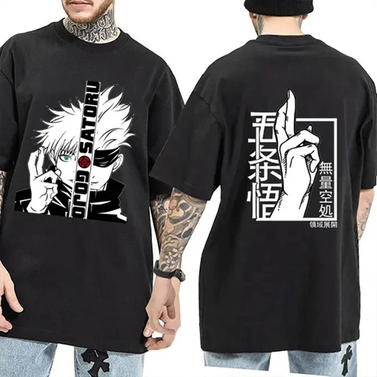 🎨 Anime Gojo Satoru Graphic T-Shirt | Cool & Casual Men&