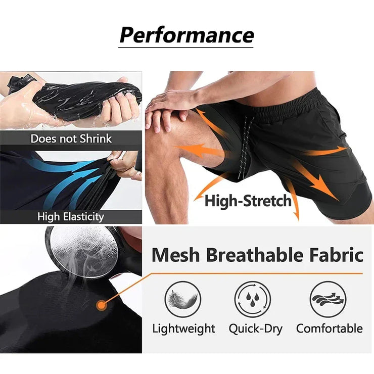 🏋️‍♂️ Baki Hanma Anime Gym Workout Shorts | 2-in-1 Compression Shorts for Men 🌟