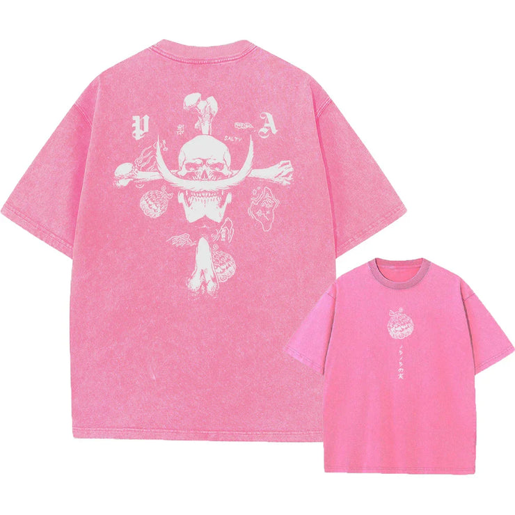 Anime One Piece Luffy T-Shirt 2025 | Oversized Cotton Tee | Unisex Streetwear