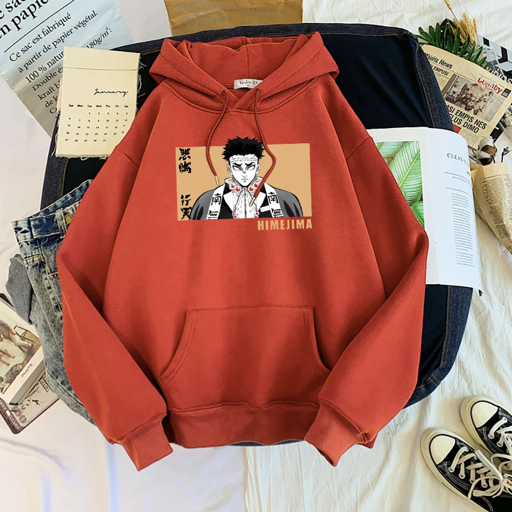 Demon Slayer Gyomei Himejima Oversized Hoodie | Warm Anime Fleece