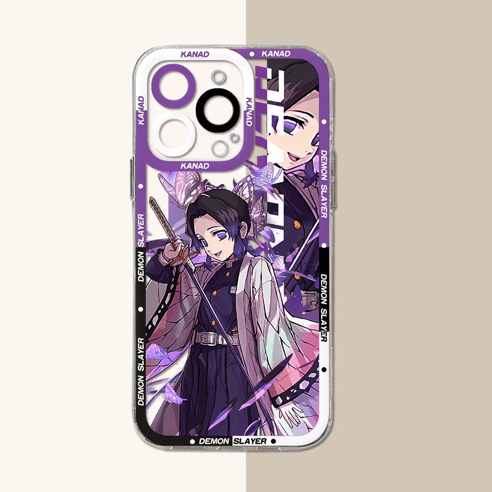 Demon Slayer Clear TPU iPhone Case | Anime Cover