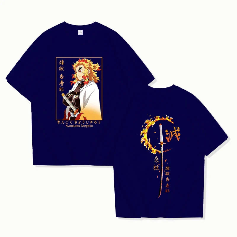 Demon Slayer Rengoku Kyoujurou T-Shirt | Unisex Summer Tee