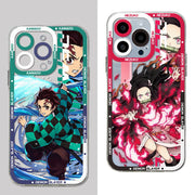 Demon Slayer Phone Case – Soft Transparent Cover for iPhone 📱🔥